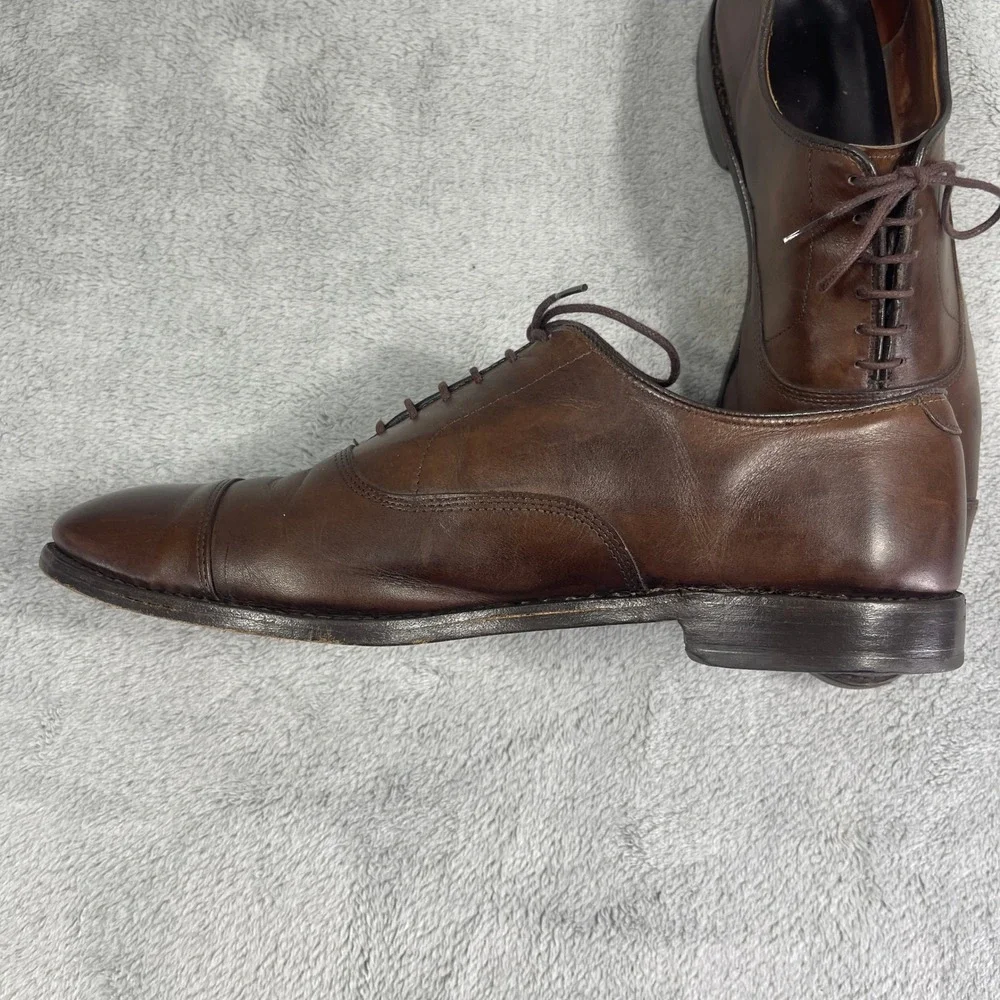 Allen Edmonds Dress Shoes Mens 11.5 Brown Park Avenue Oxford Cap Toe Leather